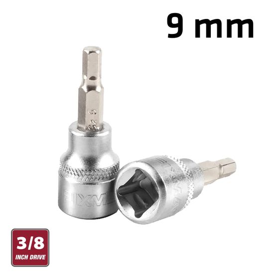 FIXMAN 3/8" Dr.bit Socket 9mm Hex Allen H9